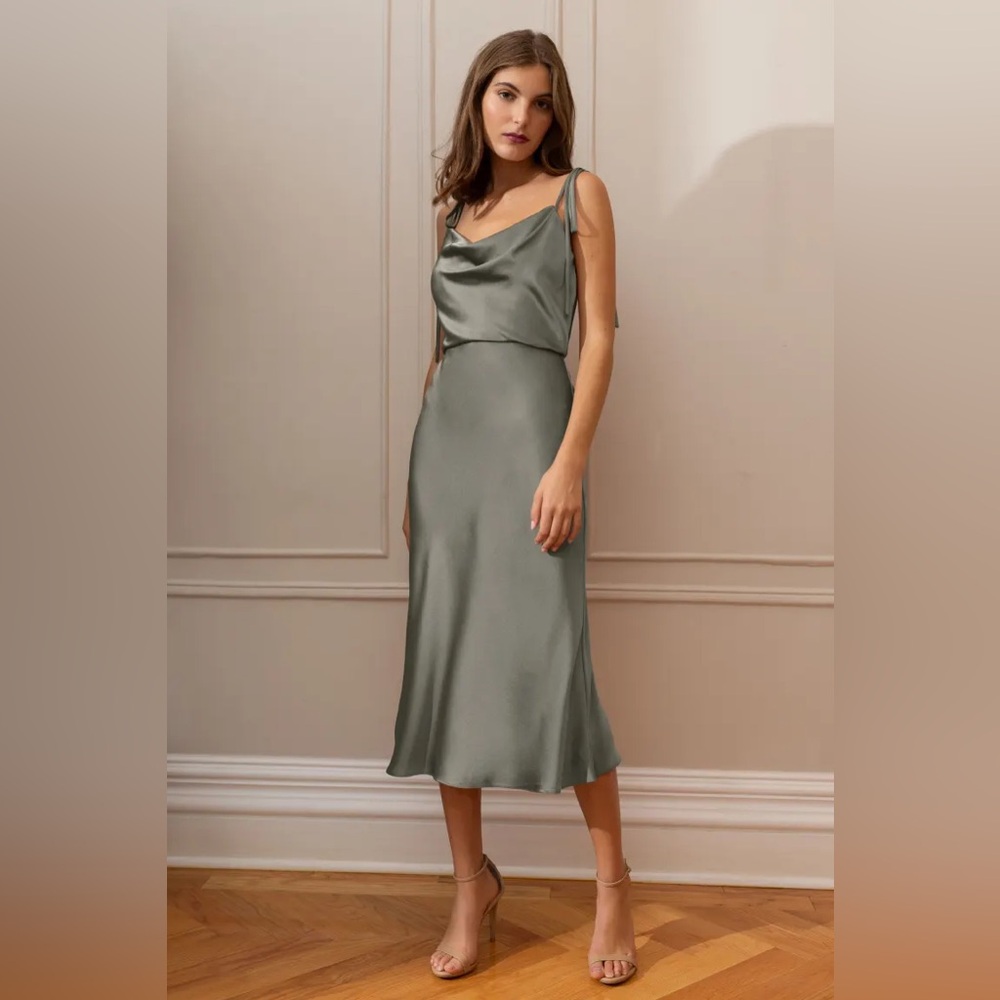 Jenny Yoo Kat Dress in Moss